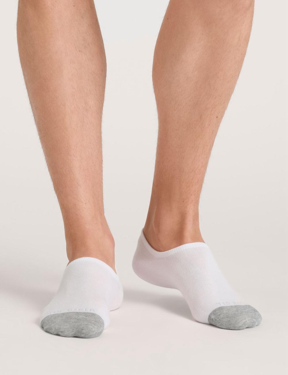Ted Baker 3 Pack Branded Liner Trainer ソックス メンズ 白 | Japan  AHKQ-12894