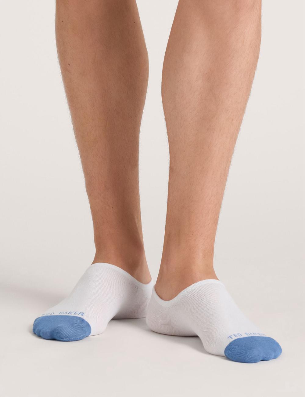 Ted Baker 3 Pack Branded Liner Trainer ソックス メンズ 白 | Japan  AHKQ-12894