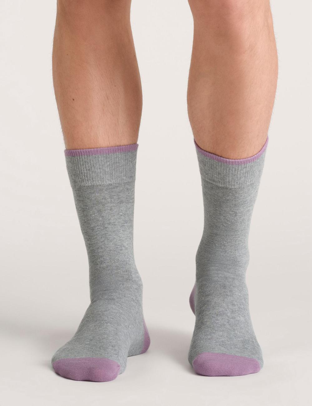 Ted Baker 3 Pack Geometric Check Crew ソックス メンズ 緑 | Japan  ZWMK-10346