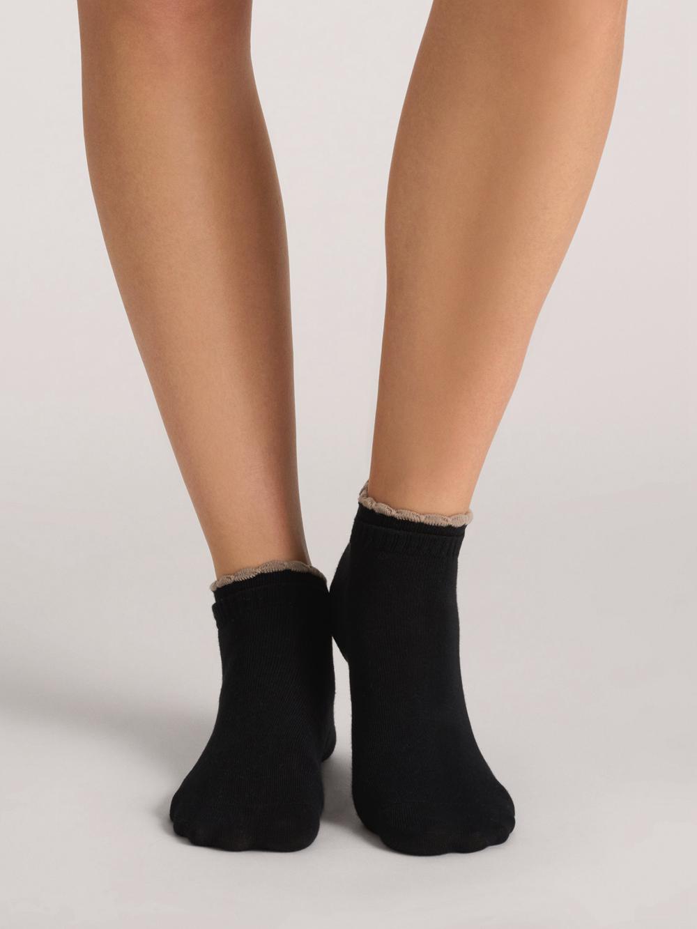 Ted Baker 3 Pack Scalloped Low Cut Ankle ソックス レディース 黒 | Japan  OXHT-42087
