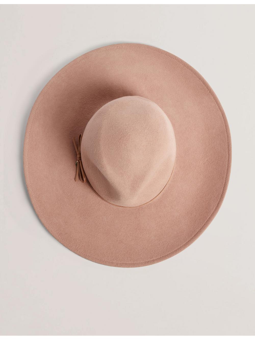 Ted Baker ABBIIIO - Bow Detail Pure Wool ハット レディース Tan | Japan  JREH-17453