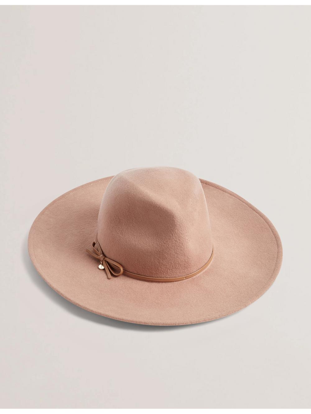 Ted Baker ABBIIIO - Bow Detail Pure Wool ハット レディース Tan | Japan  JREH-17453
