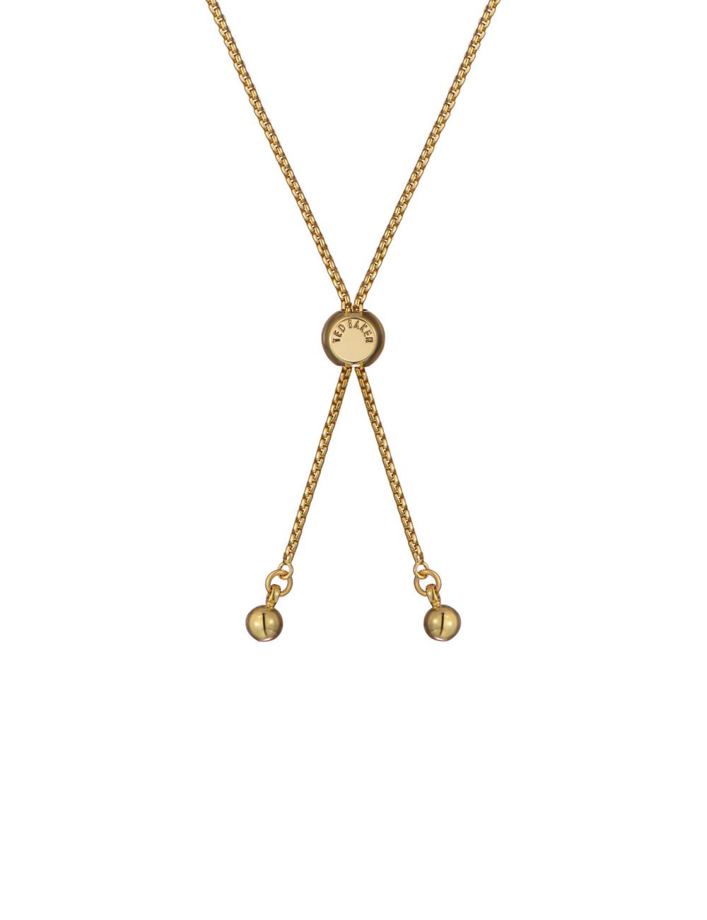 Ted Baker ADORIA - Mini Crystal Heart Adjustable ブレスレット レディース ゴールド | Japan  RSPK-41503