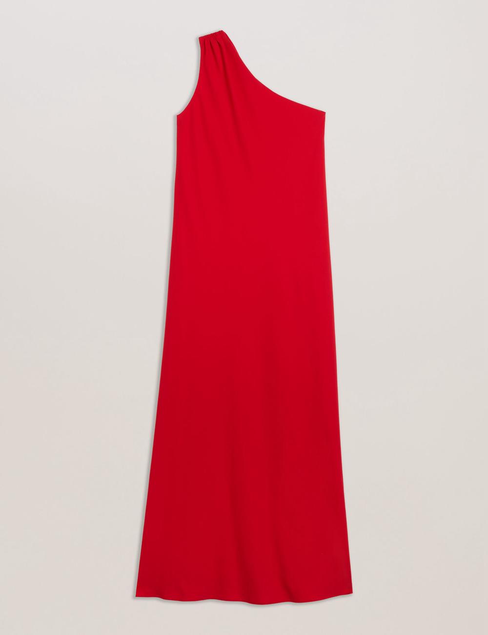 Ted Baker AISLI - One Shoulder Woven マキシドレス レディース 赤 | Japan  DILM-79346