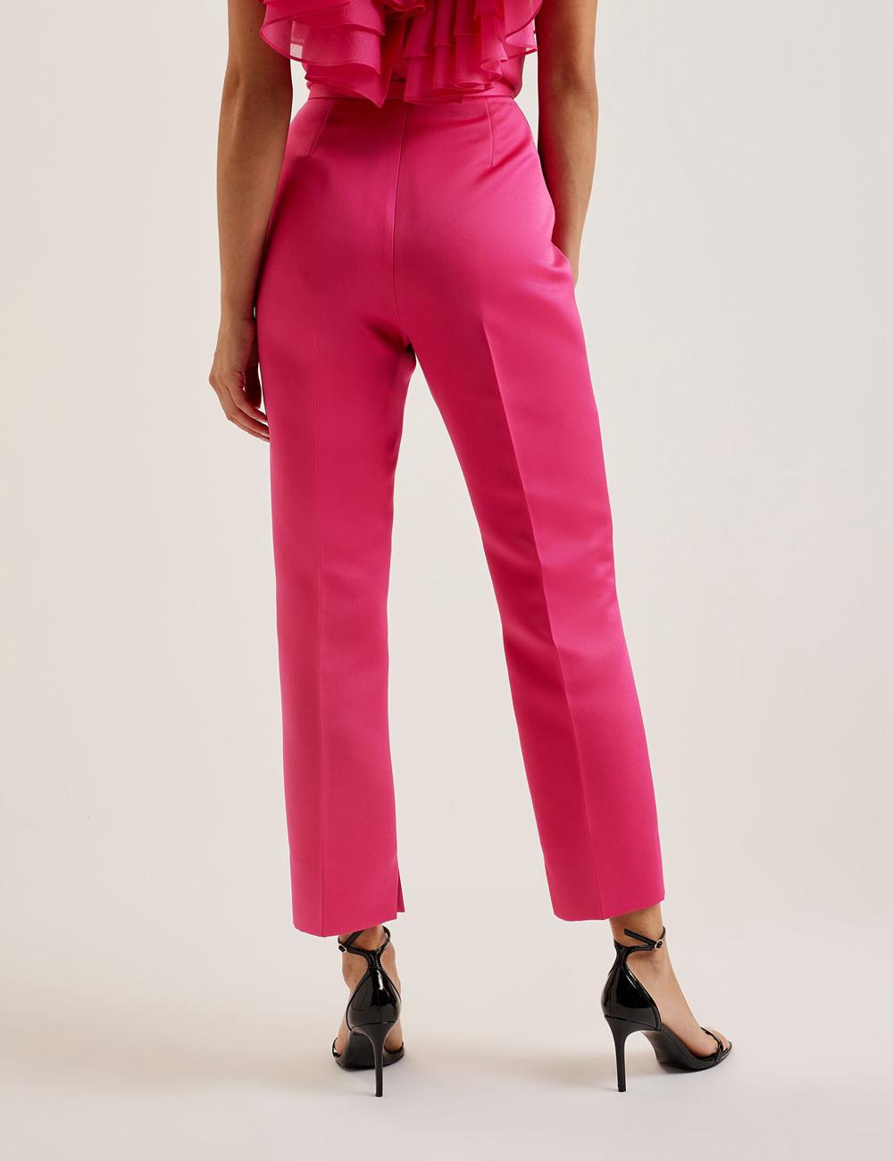 Ted Baker AKENIT - Satin Tailored Slim Leg ズボン レディース パープル | Japan  NVRT-36178
