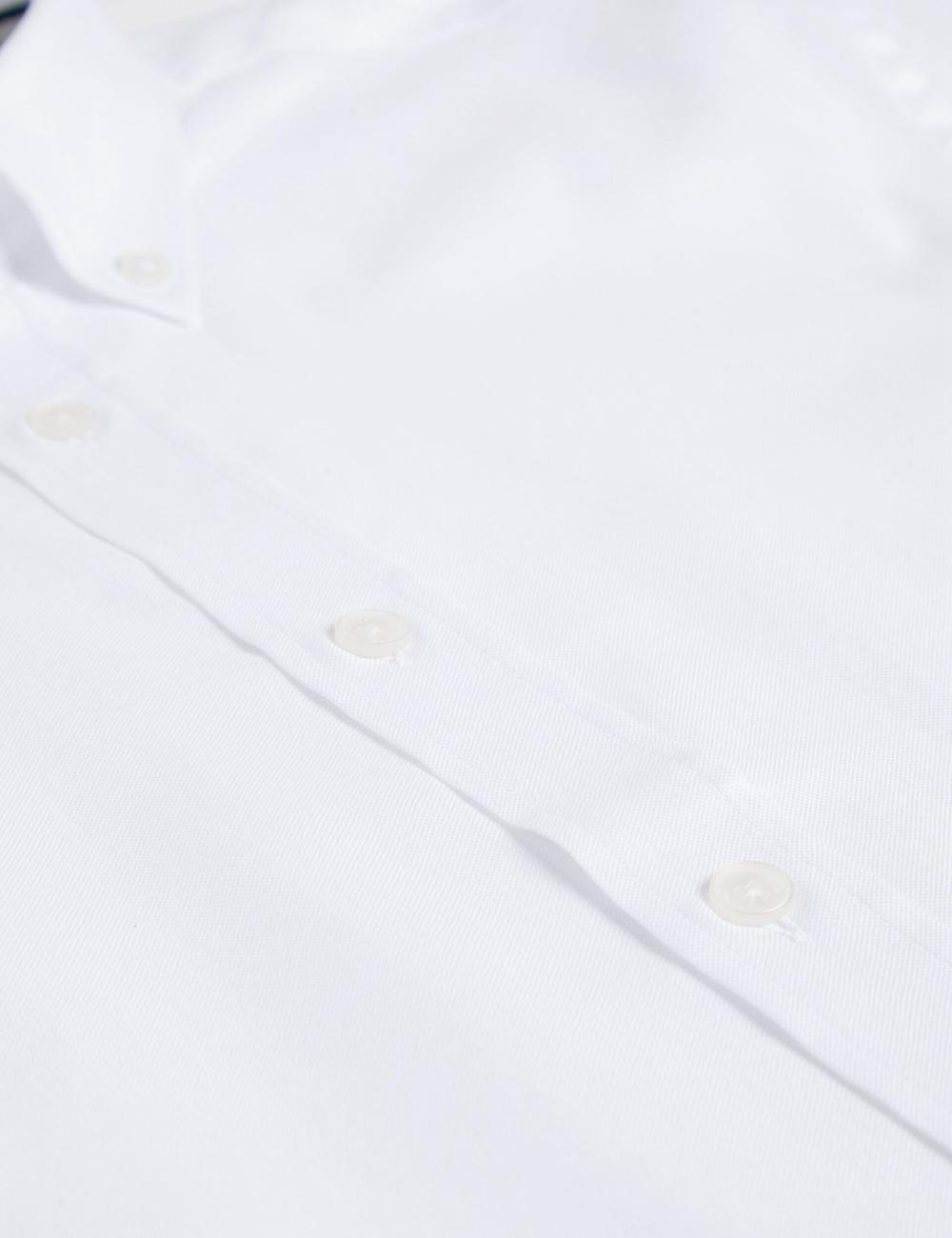 Ted Baker ALDGTE - Short Sleeve Cotton Oxford シャツ メンズ 白 | Japan  GPQY-23150