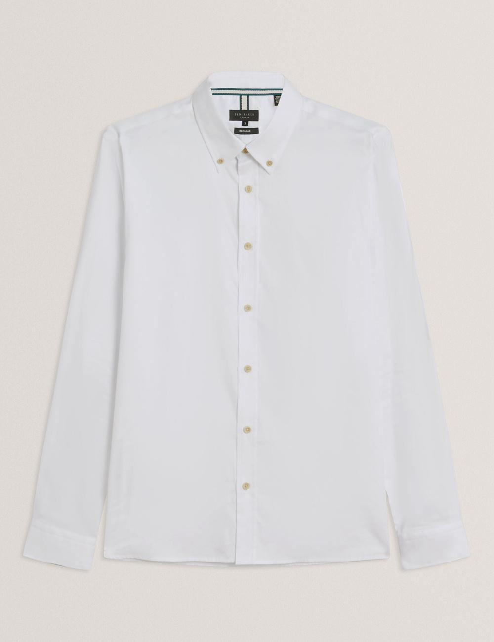 Ted Baker ALLARDO - Regular Fit Cotton Oxford シャツ メンズ 白 | Japan  NERK-21697