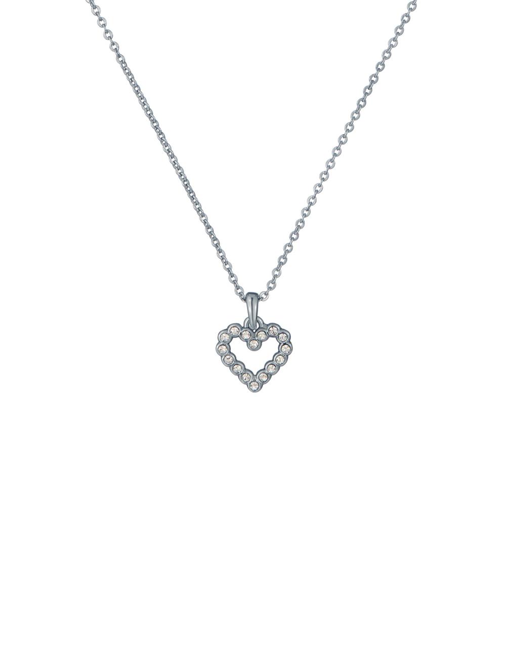 Ted Baker AMORE - Crystal Open Heart Pendant ネックレス レディース シルバー | Japan  BRCH-40857