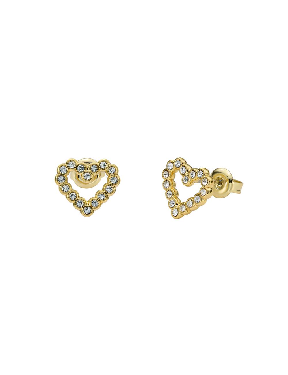 Ted Baker AMORINA -Crystal Open Heart Stud ピアス レディース ゴールド | Japan  KGLO-34859