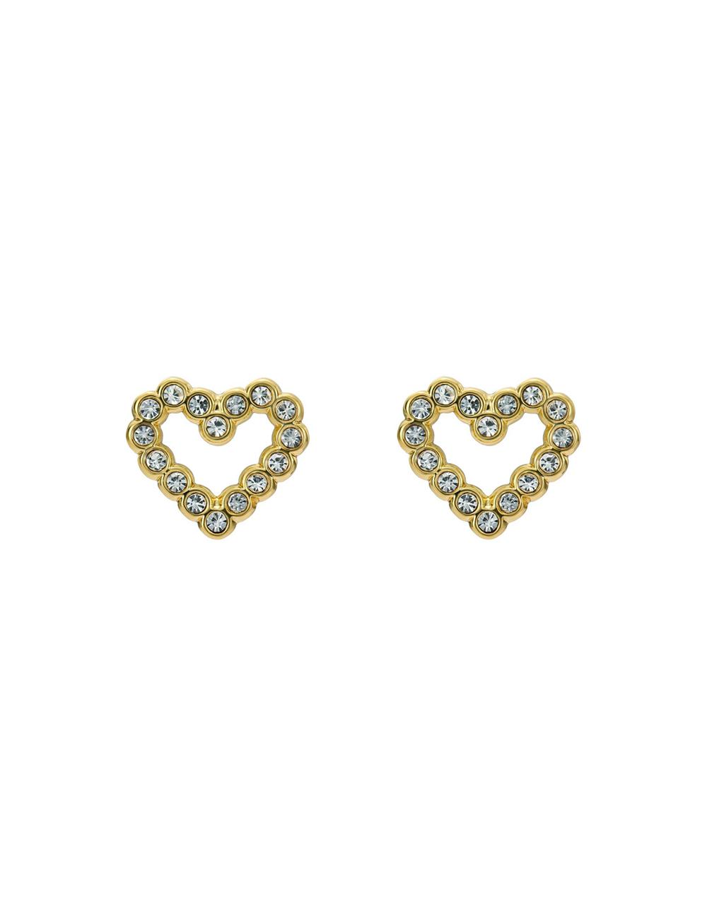 Ted Baker AMORINA -Crystal Open Heart Stud ピアス レディース ゴールド | Japan  KGLO-34859