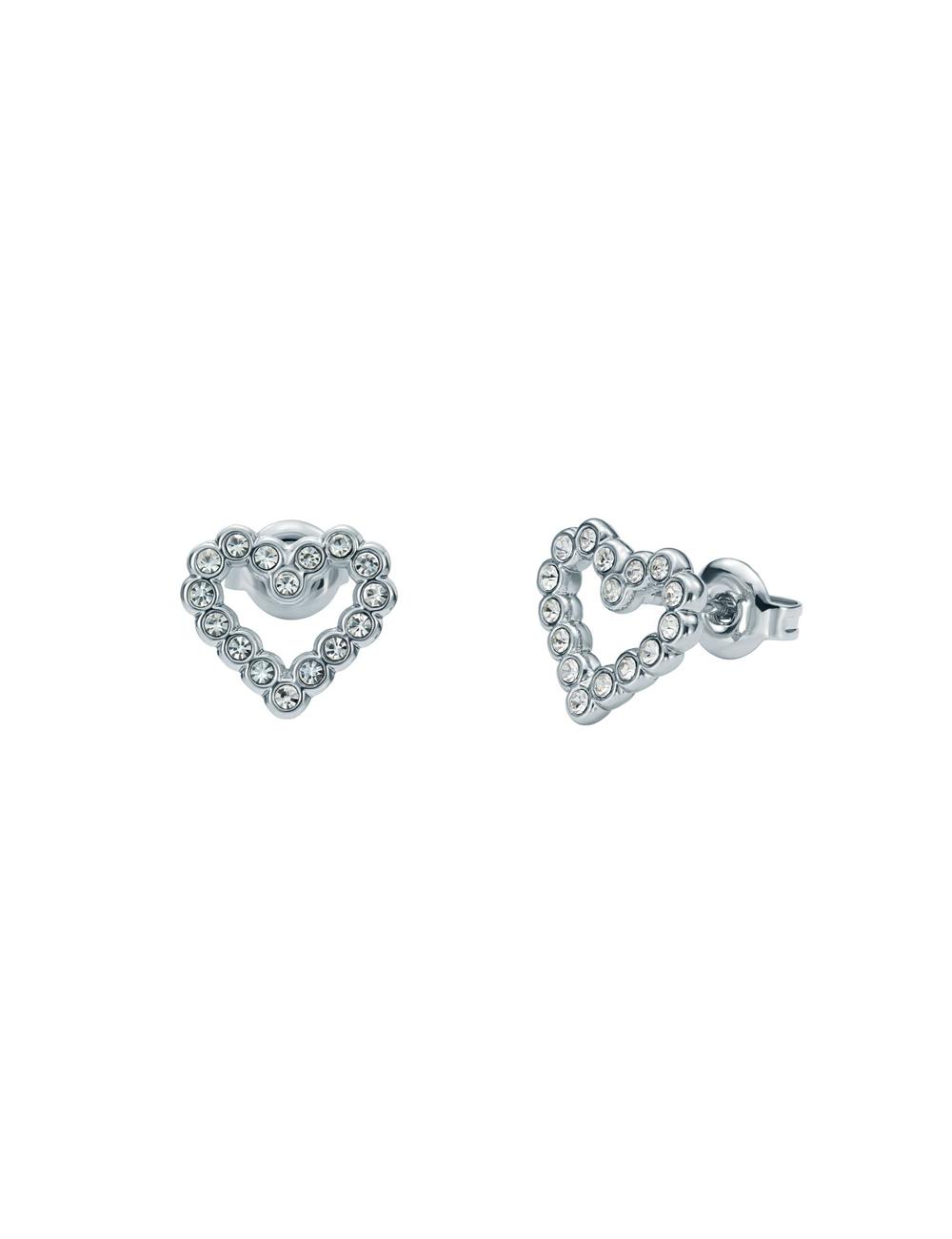 Ted Baker AMORINA - Crystal Open Heart Stud ピアス レディース シルバー | Japan  ZEAI-15642