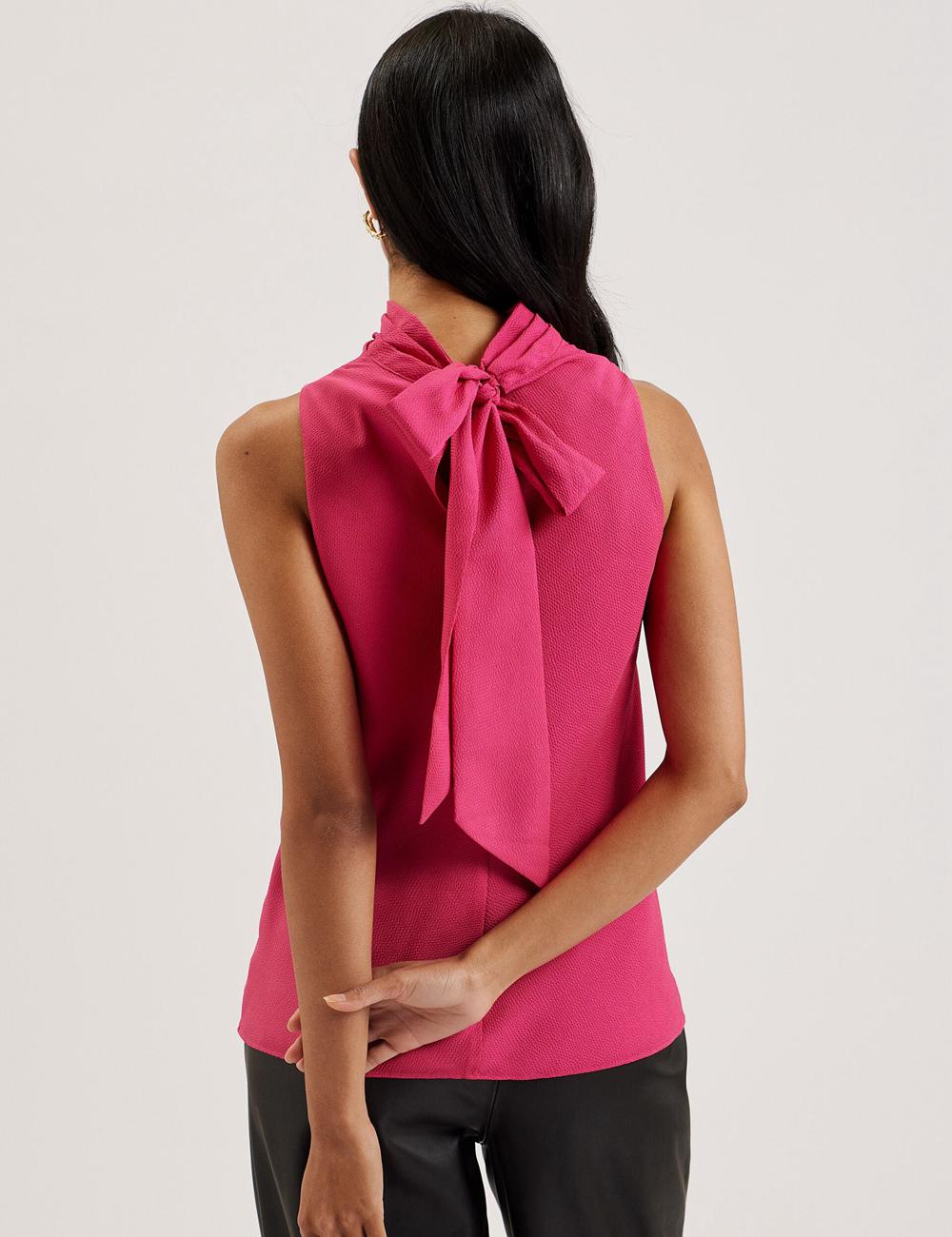 Ted Baker ANINI - Textured High Neck Sleeveless Top ブラウス レディース パープル | Japan  HVXE-86524