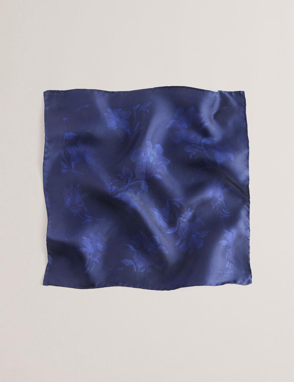 Ted Baker AUSTINS - Two Tone Floral Silk Pocket ポケットチーフ メンズ ネイビー | Japan  CZGX-97206