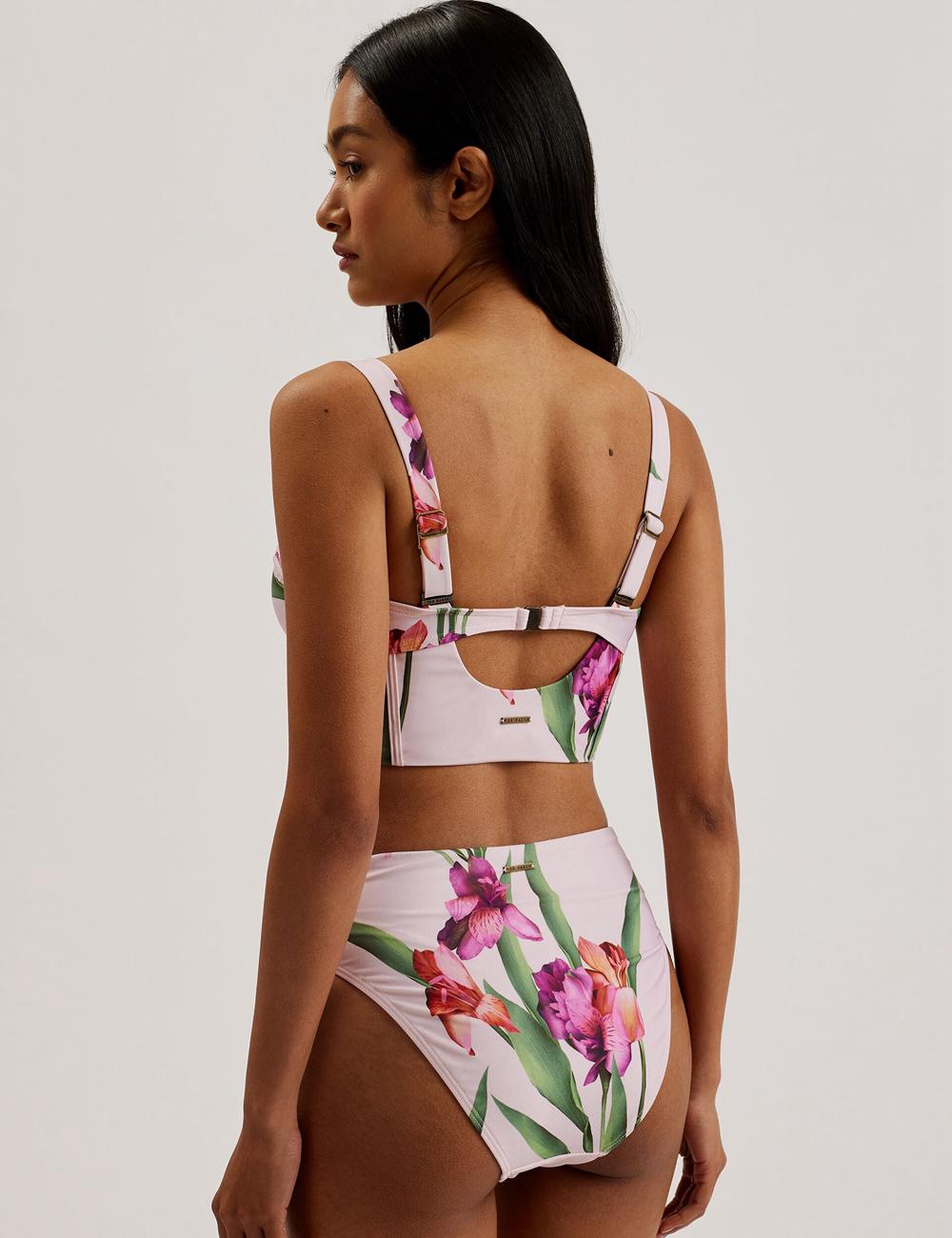 Ted Baker AVELEA - Floral Print High Waisted ビキニ レディース ピンク | Japan  FCNH-75938