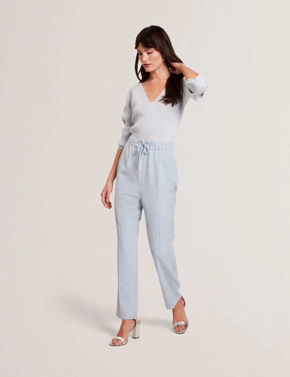 Ted Baker BALLIA - Elasticated Waist Tailored Tapered ズボン レディース 青 | Japan  MIBT-24950