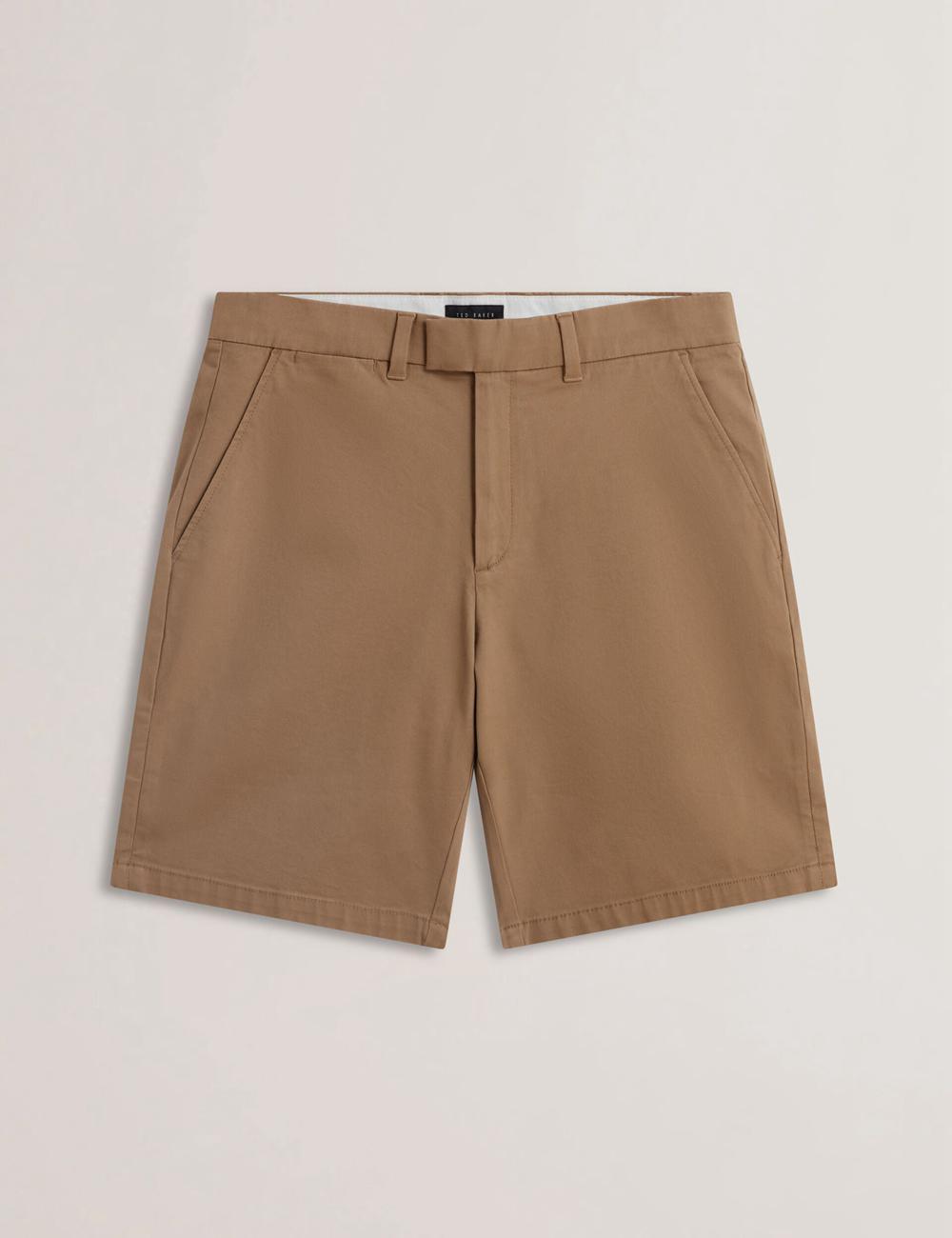 Ted Baker BARNHAM - Regular Fit Cotton Blend Chino ショートパンツ メンズ Tan | Japan  XPDS-07293