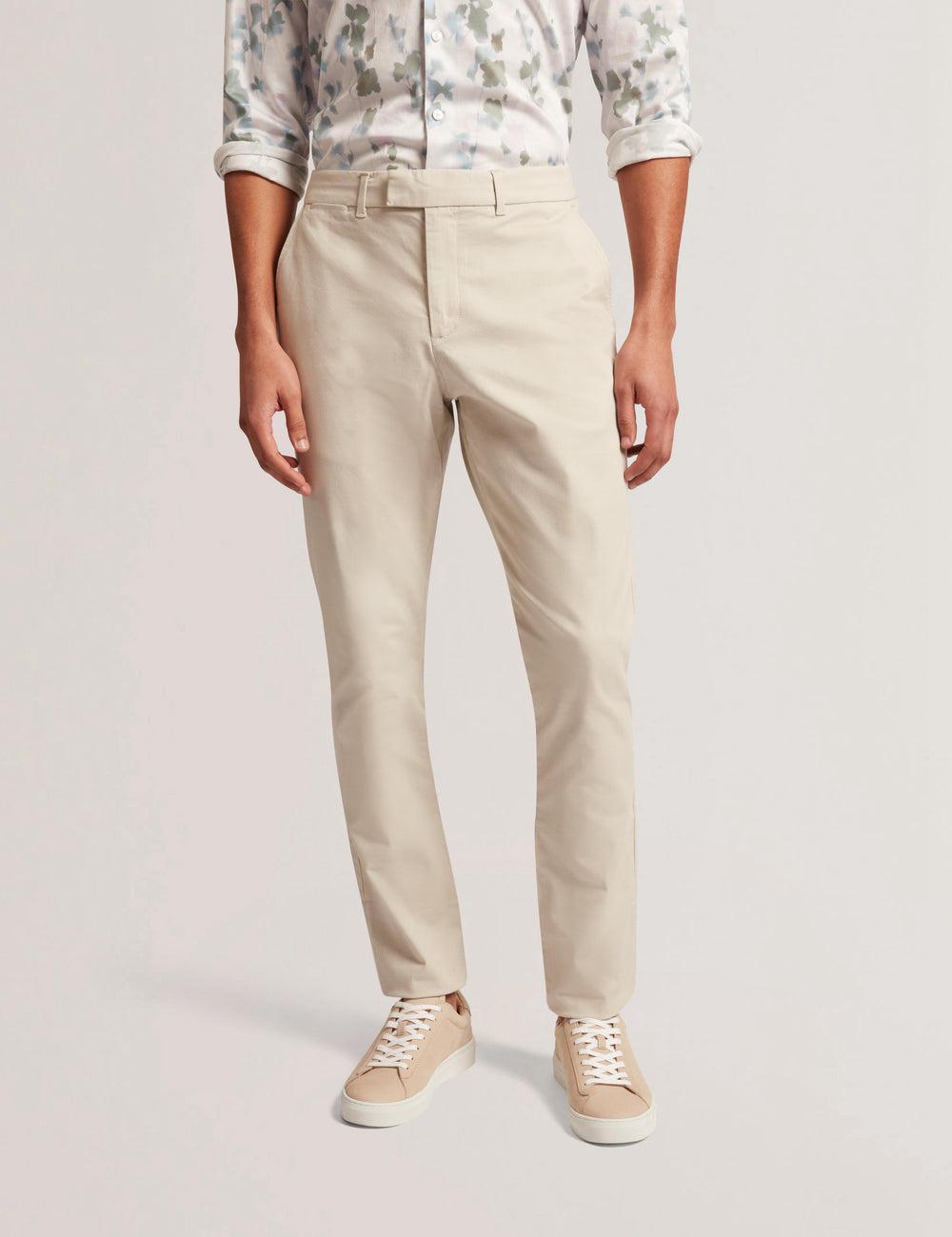 Ted Baker BATFORD - Slim Fit Cotton Blend Chinos ズボン メンズ Tan | Japan  OWNV-75216