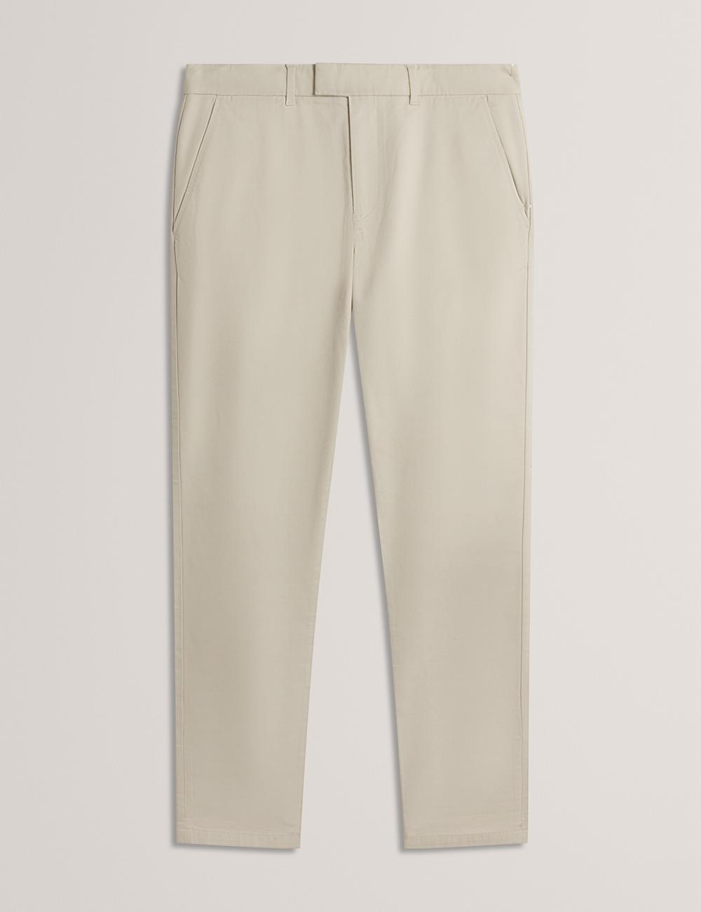 Ted Baker BATFORD - Slim Fit Cotton Blend Chinos ズボン メンズ Tan | Japan  OWNV-75216