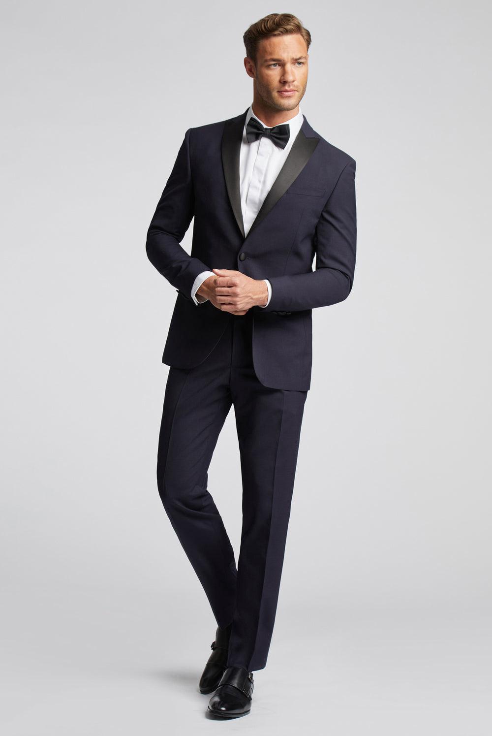 Ted Baker BREENTS - Slim Fit Navy Tuxedo ズボン メンズ ネイビー | Japan  SYAR-82654