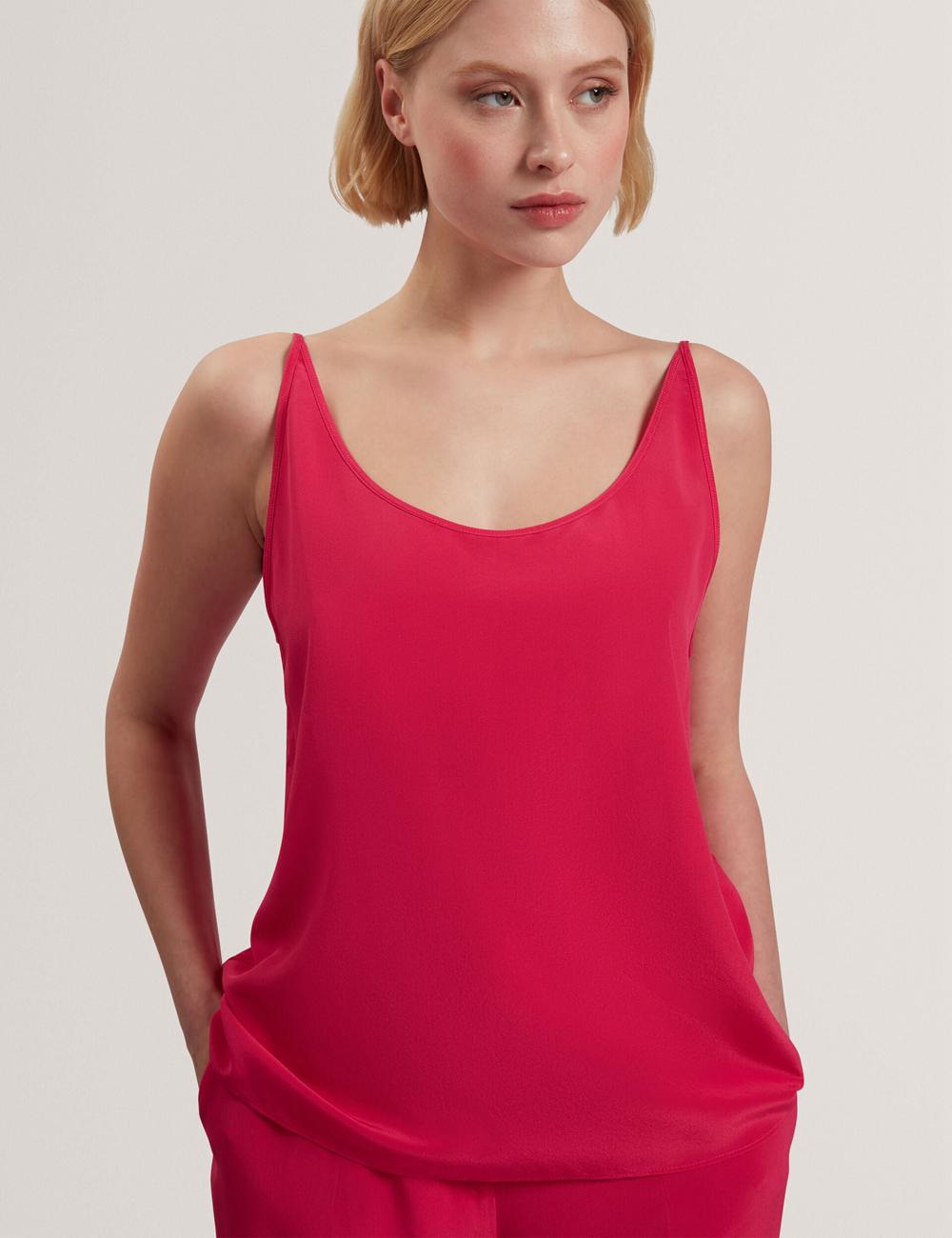 Ted Baker CADASA - Pure Silk Scoop Neck Cami トップス レディース パープル | Japan  GYOU-46318