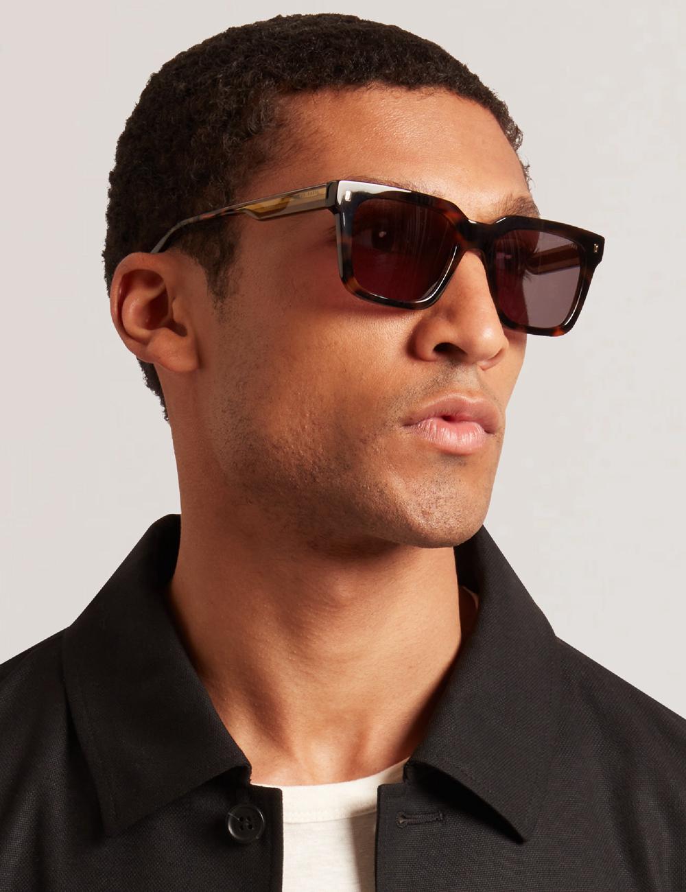 Ted Baker CAIN - Chunky Square Two Tone サングラス メンズ ブラウン | Japan  PEUW-93260