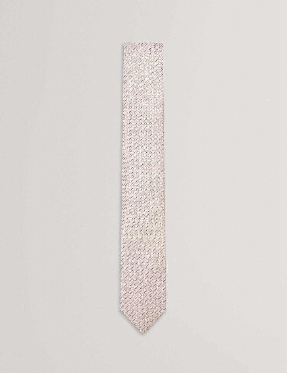 Ted Baker CANEDON - Textured Tonal Weave Silk ネクタイ メンズ Stone | Japan  CFPK-52086