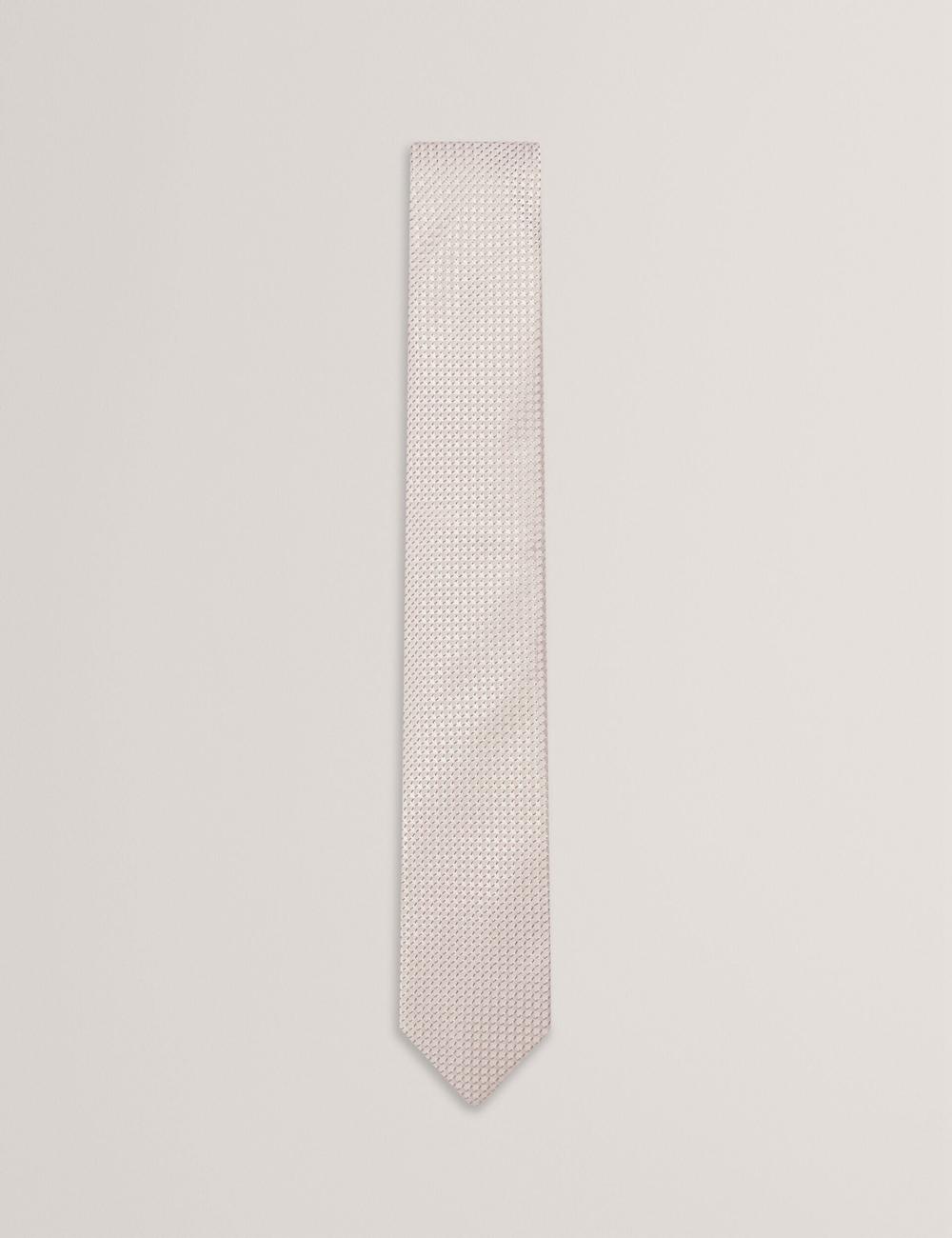 Ted Baker CANEDON - Textured Tonal Weave Silk ネクタイ メンズ Stone | Japan  CFPK-52086