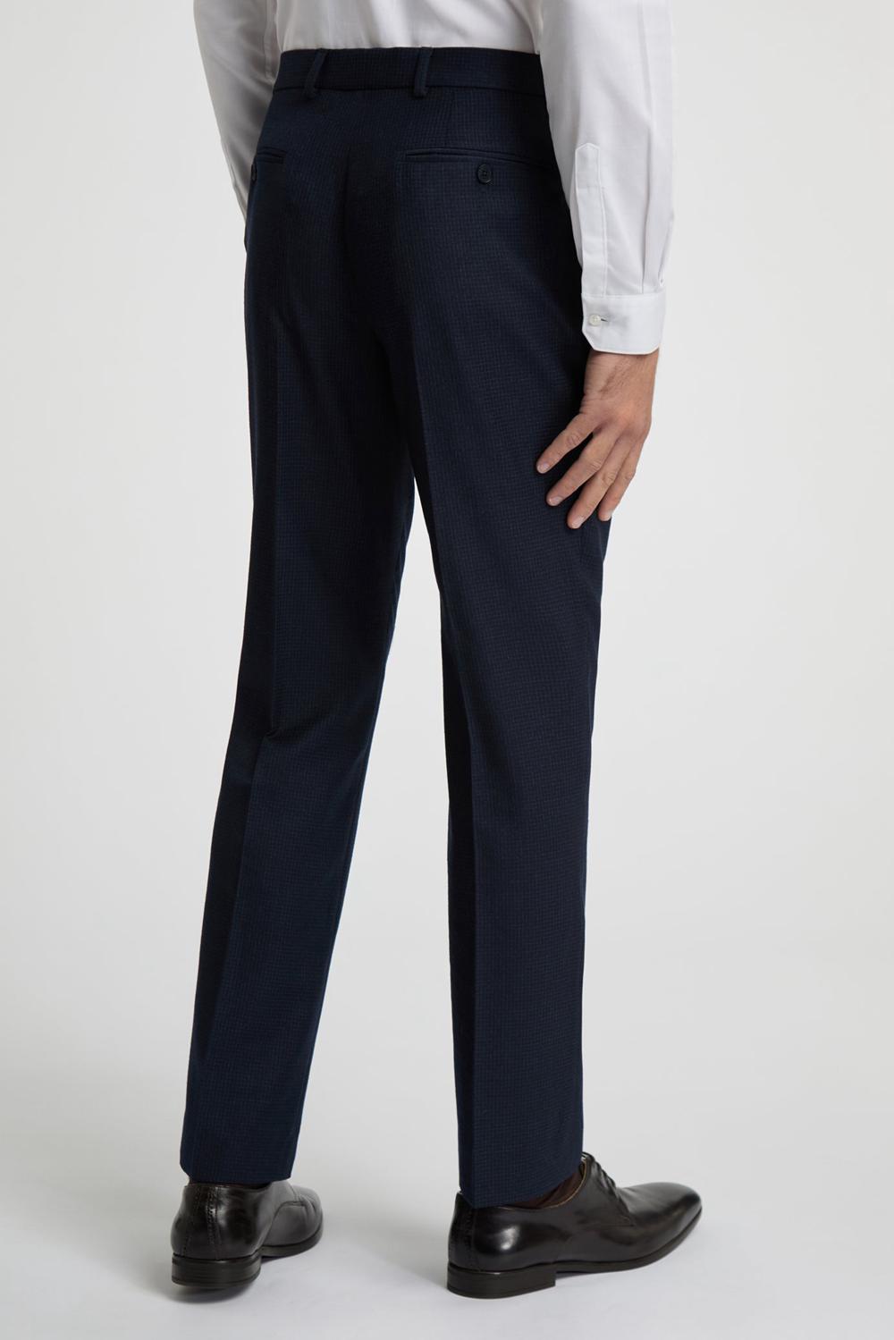 Ted Baker CANISTS - Grid Check Regular Fit Suit ズボン メンズ ネイビー | Japan  CNFS-95436