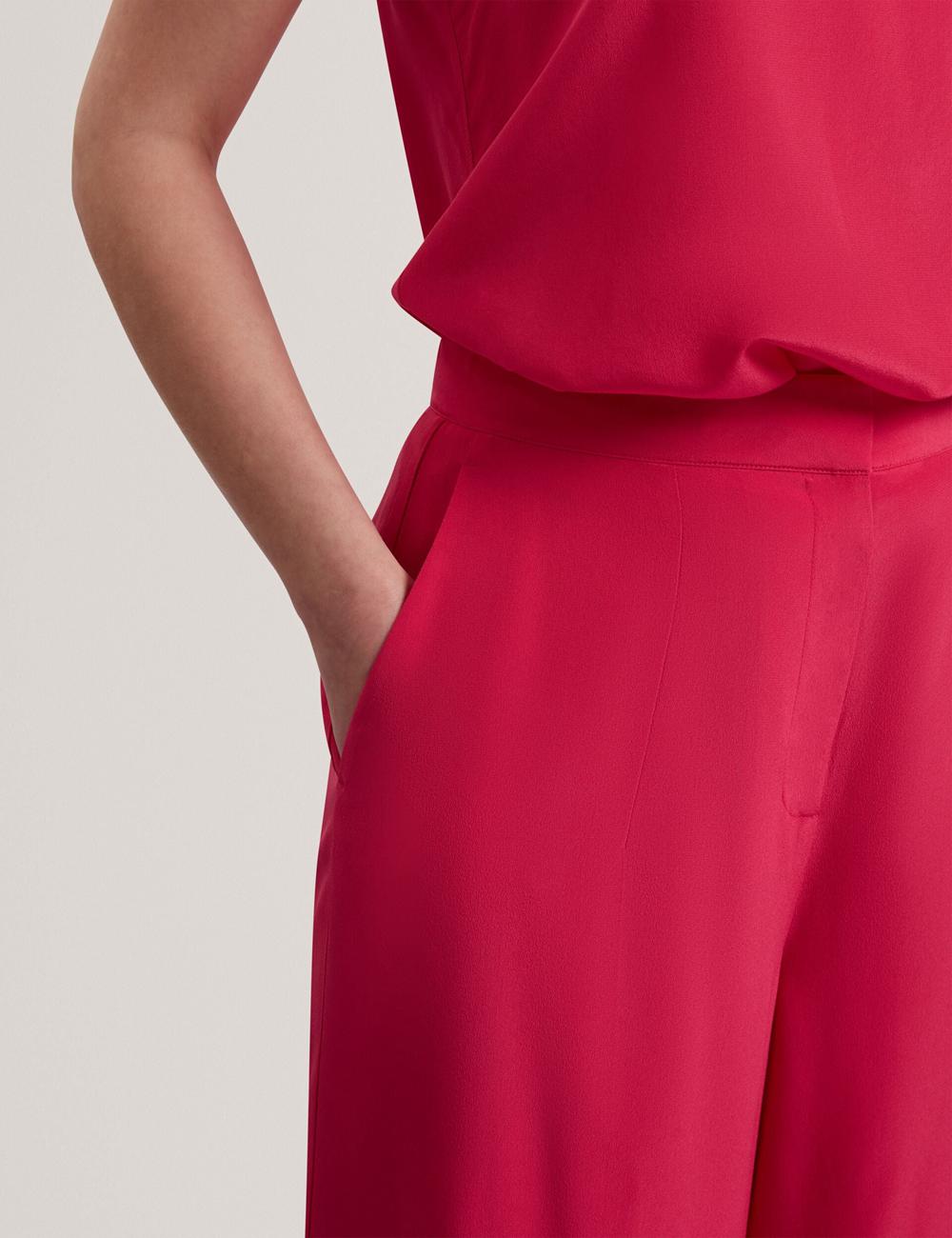 Ted Baker CARLOET - Silk Wide Leg Tailored ズボン レディース パープル | Japan  WRBS-25349
