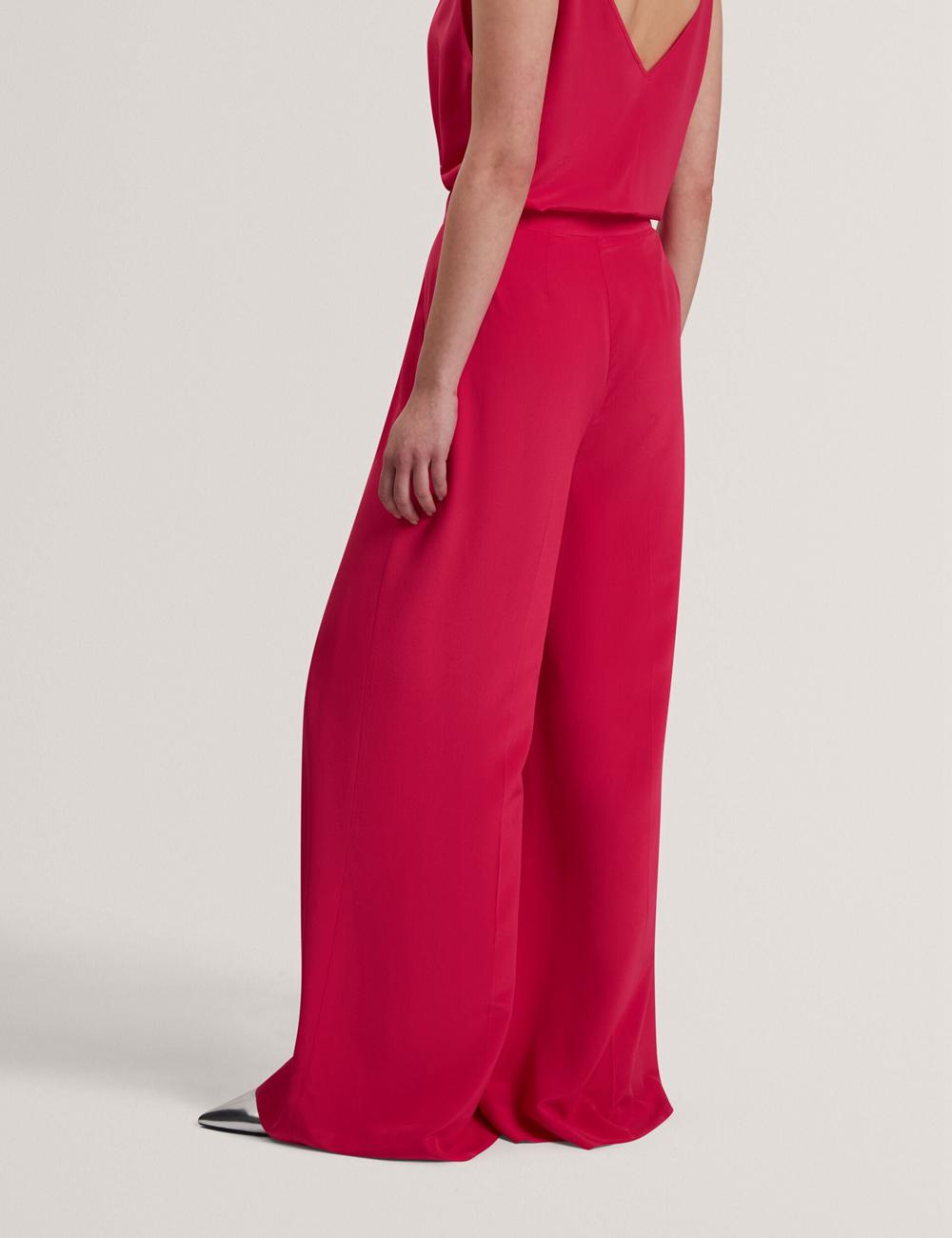 Ted Baker CARLOET - Silk Wide Leg Tailored ズボン レディース パープル | Japan  WRBS-25349