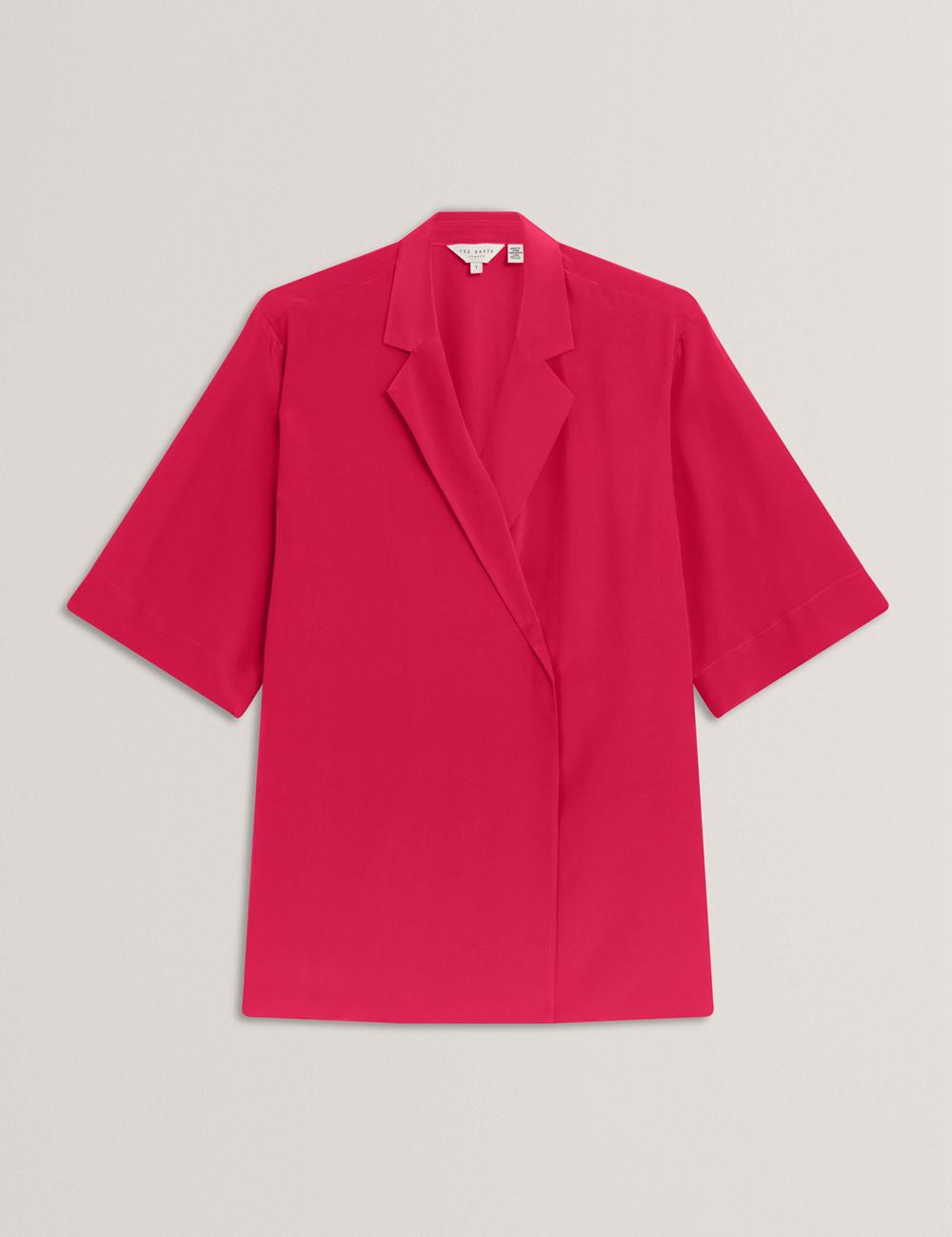Ted Baker CARLOE - Silk Short Sleeve ブレイザーズ レディース パープル | Japan  KORB-52137