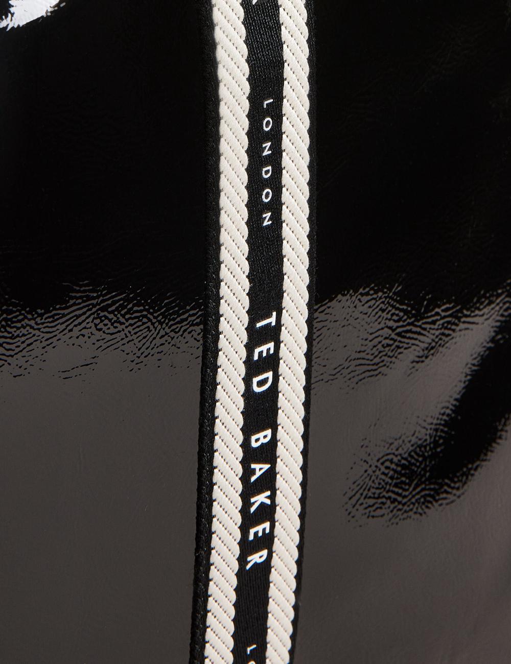 Ted Baker CELINIE - Branded Webbing Faux Leather トートバッグ レディース 黒 | Japan  HMJB-85267