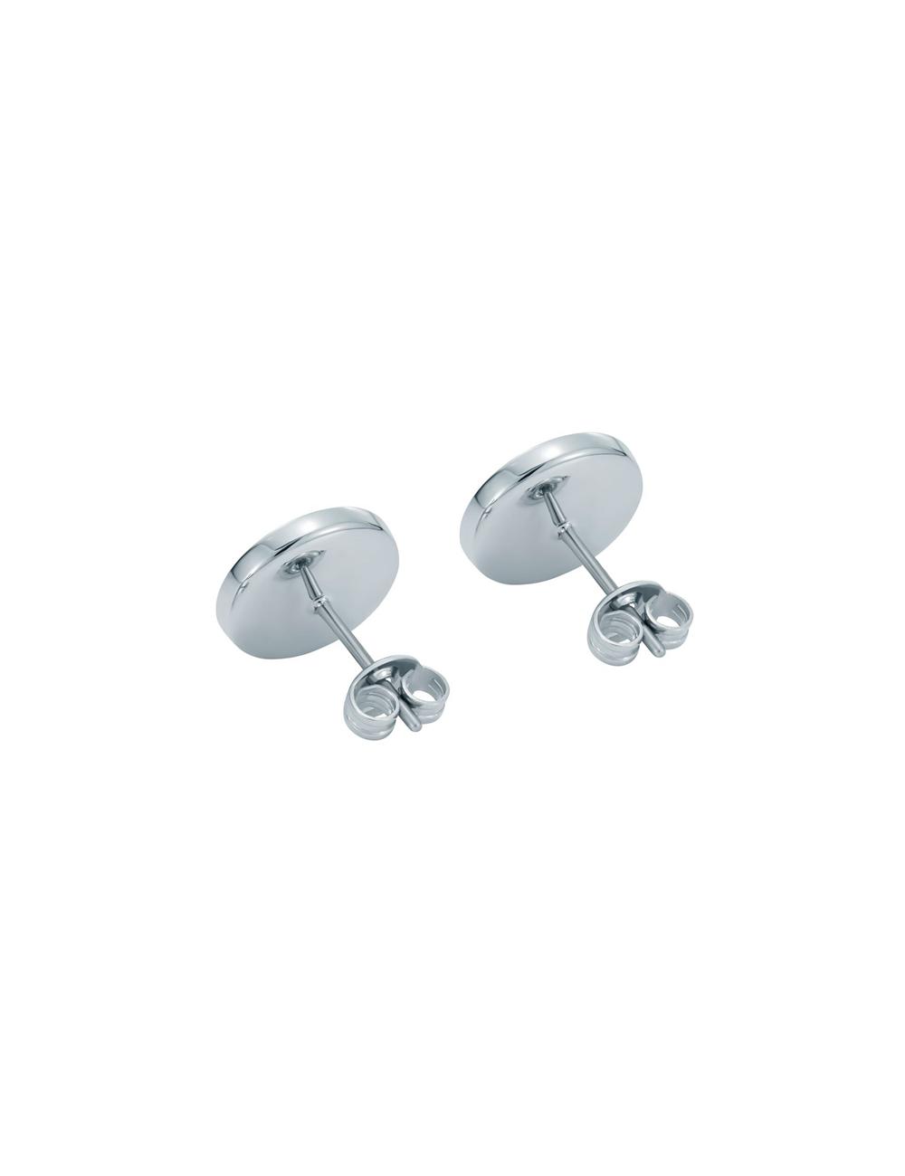 Ted Baker CHERELLE - Branded Crystal Button Stud ピアス レディース シルバー | Japan  OAGK-29814