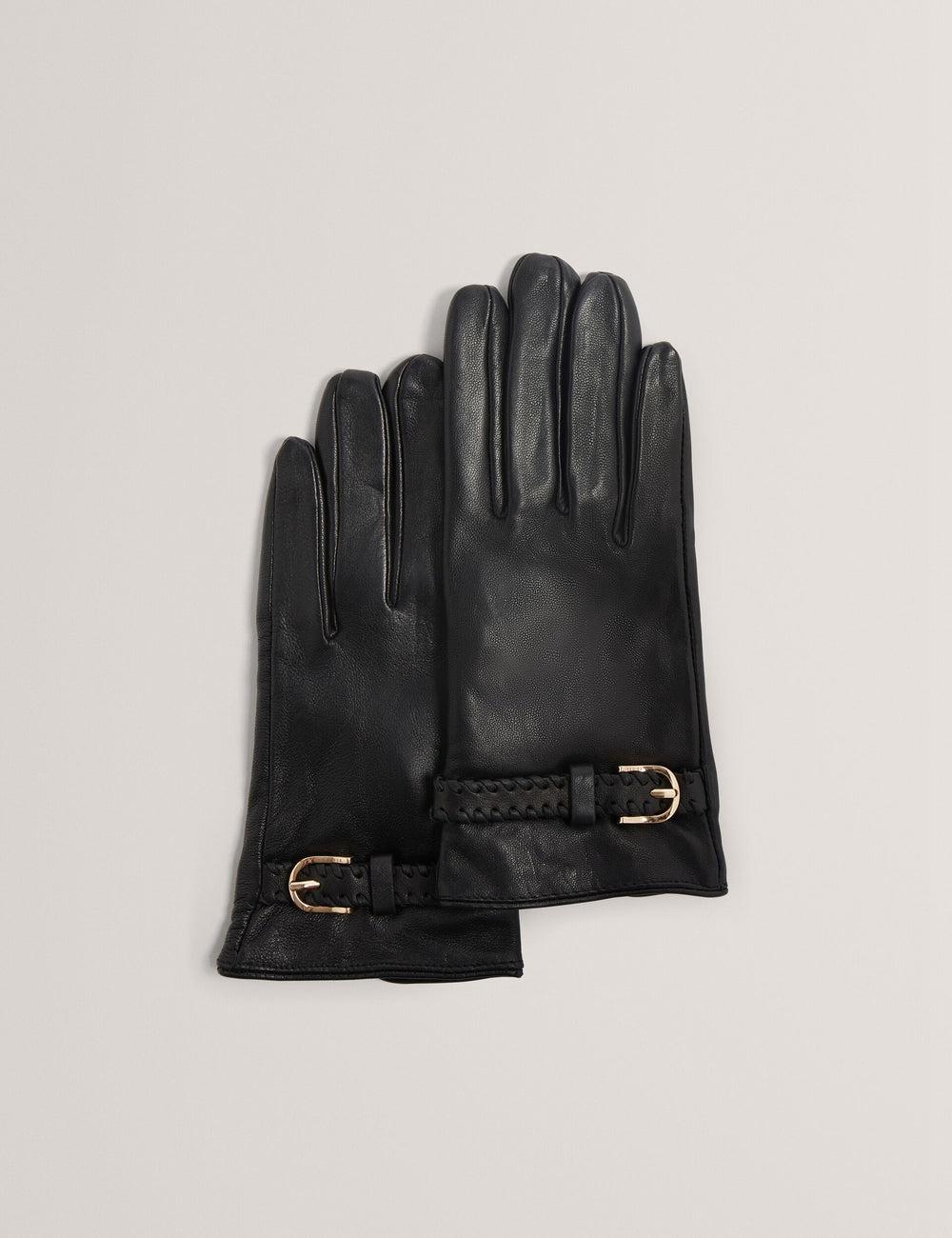Ted Baker CLAIREL - Buckle Cuff Leather グローブ レディース 黒 | Japan  EIAM-13629