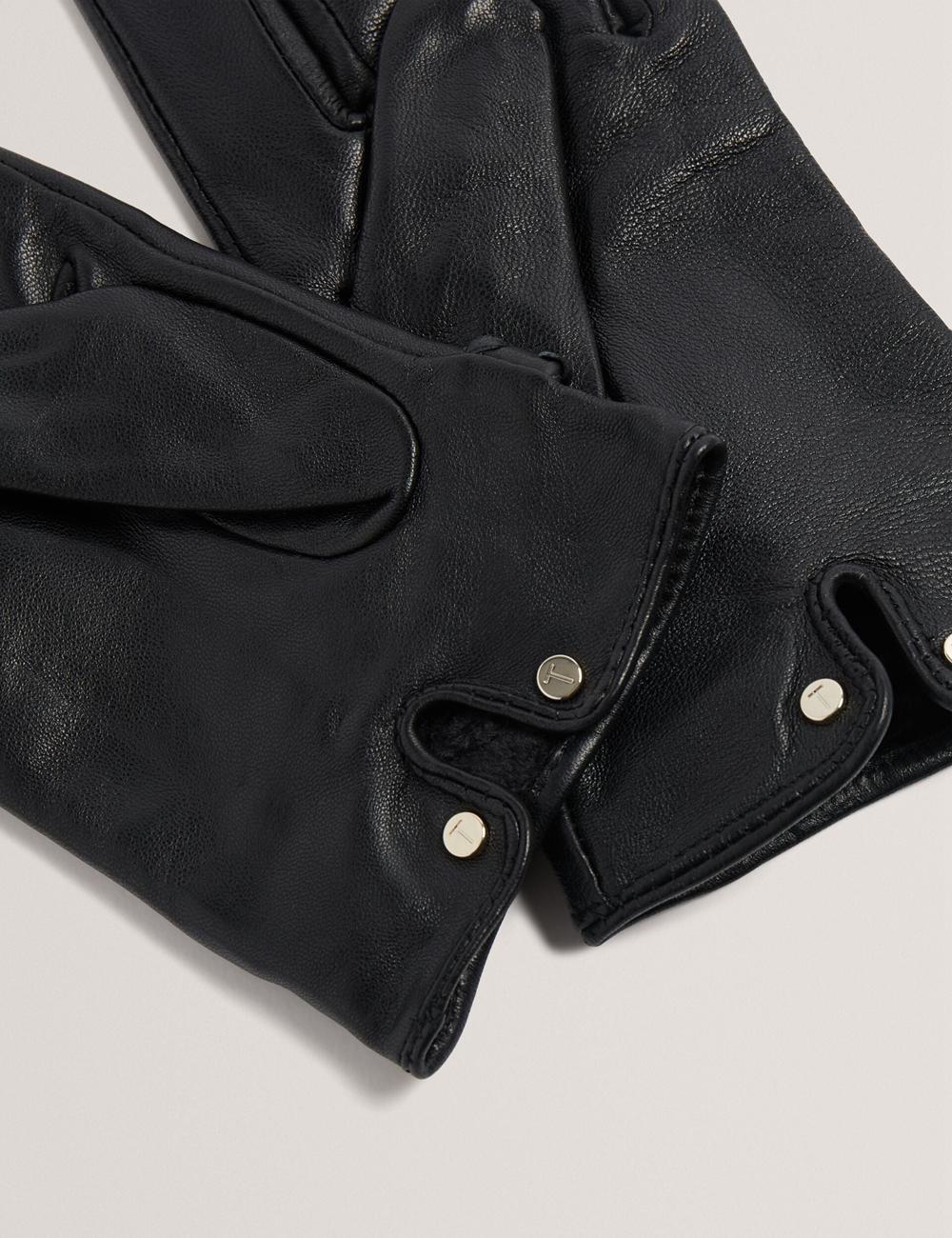 Ted Baker CLAIREL - Buckle Cuff Leather グローブ レディース 黒 | Japan  EIAM-13629