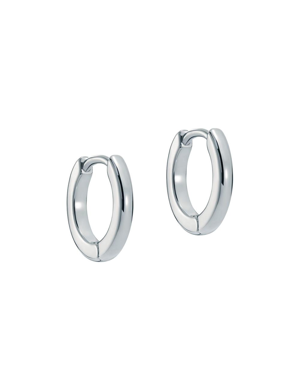 Ted Baker CRISLIE - Engraved Logo Small Hoop ピアス レディース シルバー | Japan  DBRC-36759