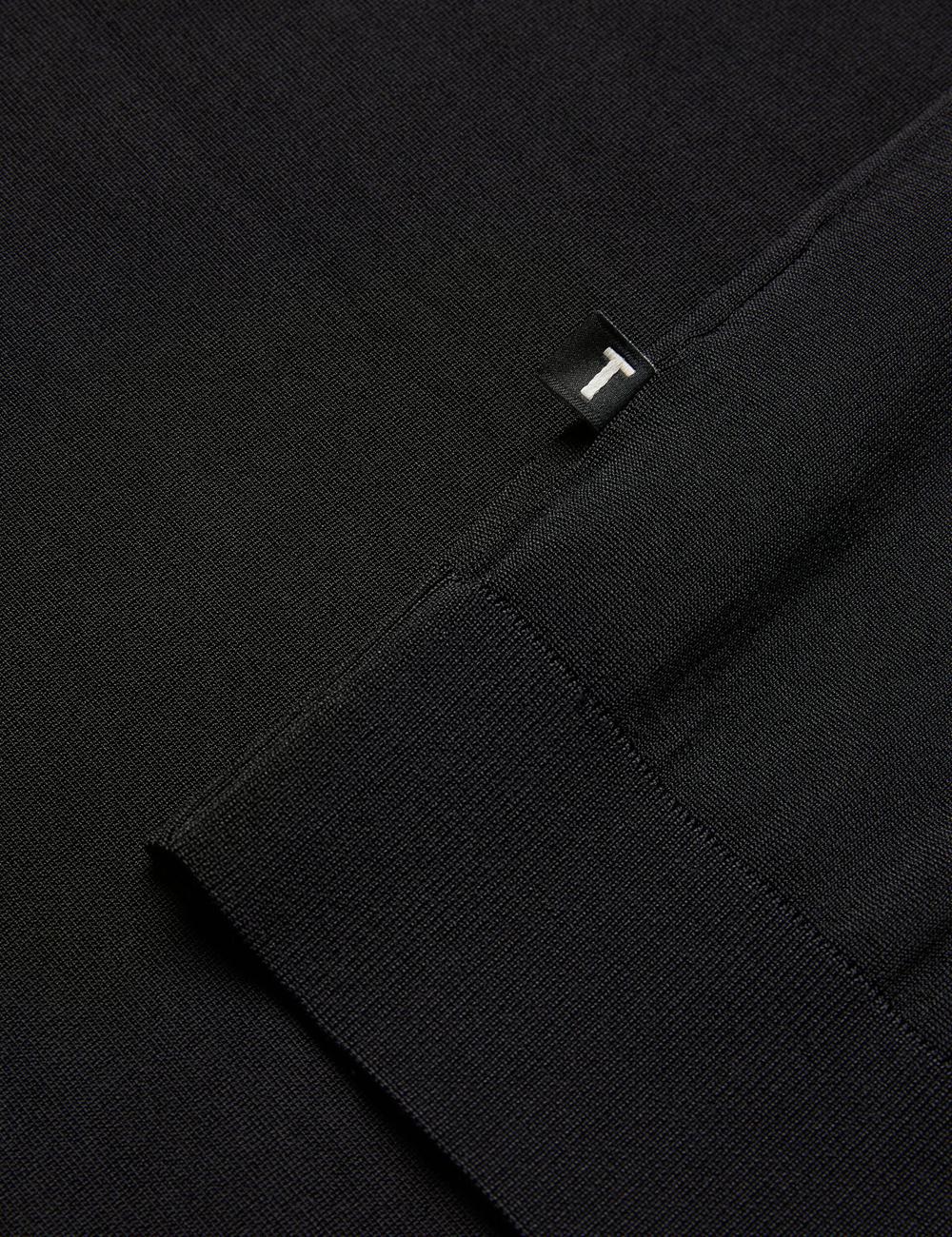 Ted Baker DALDIN - Zip Collar Stretch Knit ジャンパー メンズ 黒 | Japan  BSAH-78502