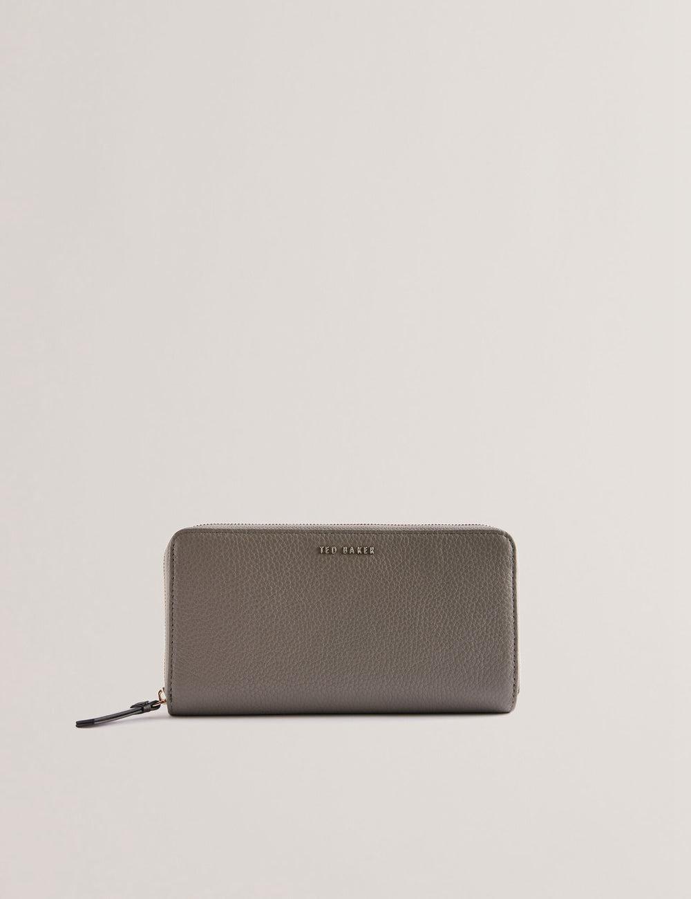 Ted Baker DALIEA - Large Textured Leather Zip Around 財布 レディース グレー | Japan  FTLS-19524