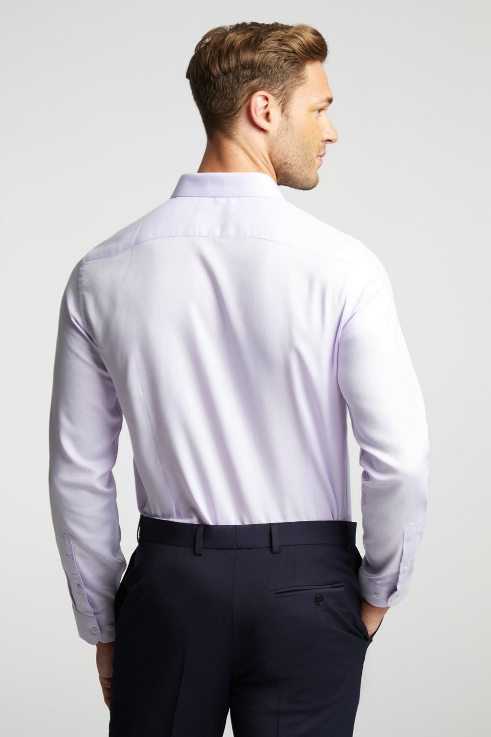 Ted Baker DALTON - Dobby Textured Cotton Slim Fit シャツ メンズ Lilac | Japan  ULJZ-74635