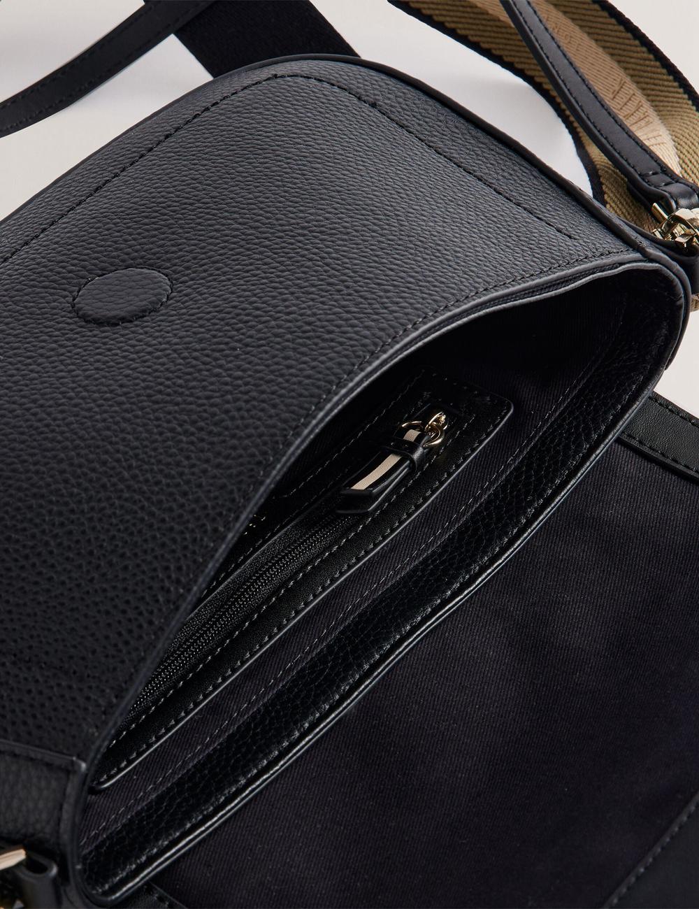 Ted Baker DARILIE - Leather Webbing East West Satchel サッチェルバッグ レディース 黒 | Japan  PWIL-84651