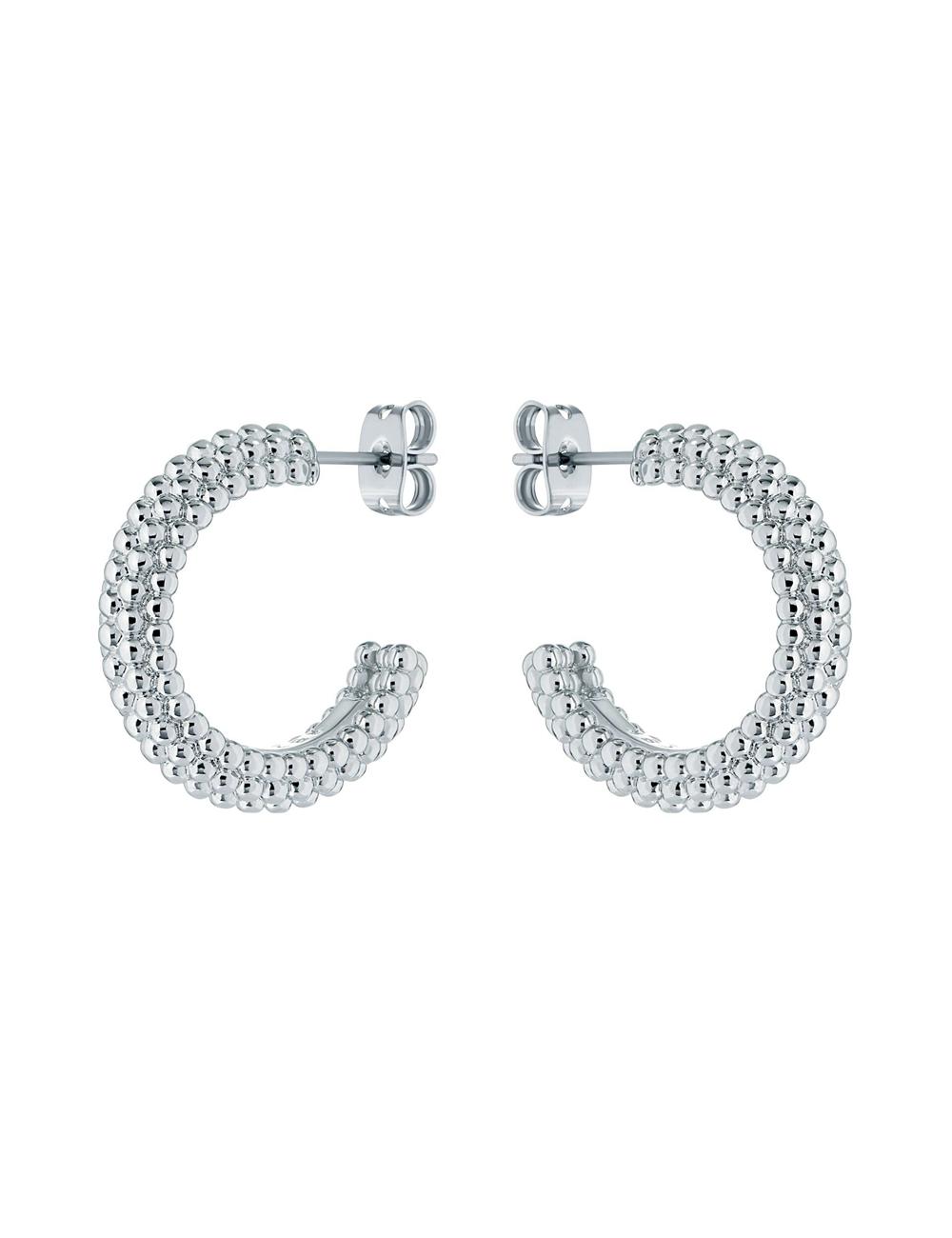 Ted Baker DOTETTA - Dotted Texture Hoop ピアス レディース シルバー | Japan  VUGN-61542