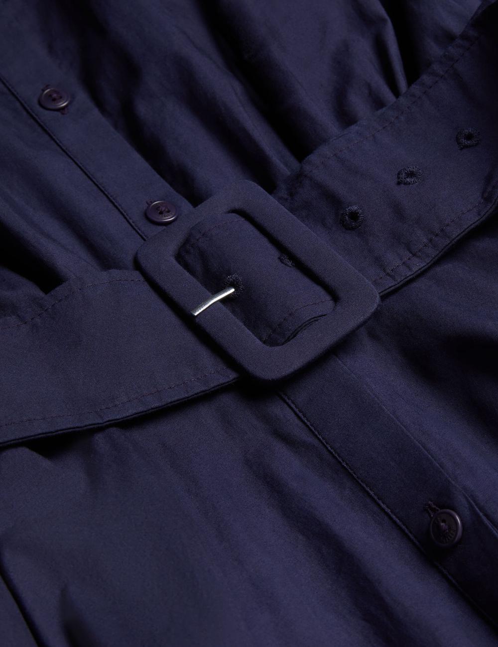 Ted Baker ENE - Cotton Maxi Shirt Dress With Belt マキシドレス レディース ネイビー | Japan  WFHC-18594