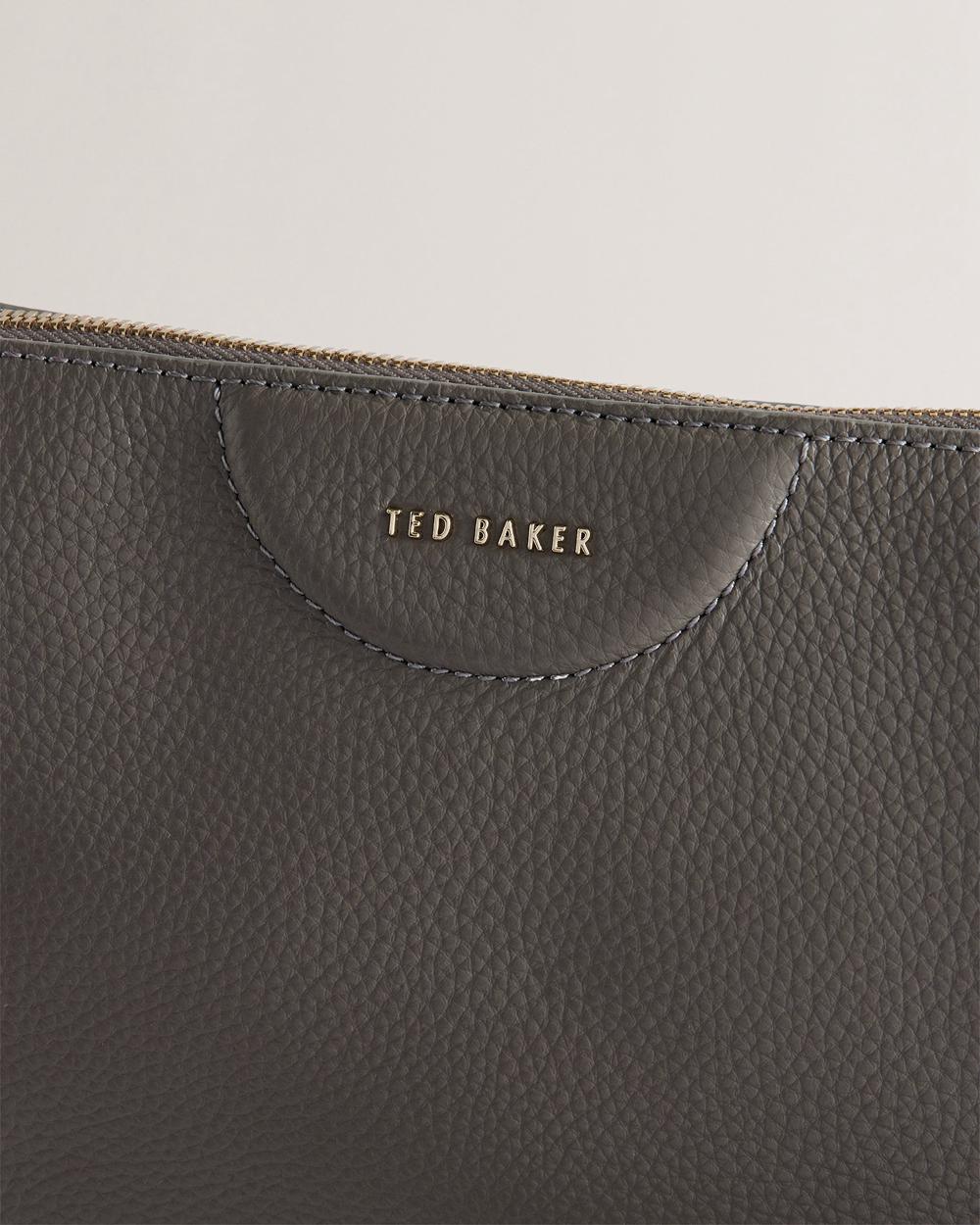 Ted Baker ESILLE - Branded Webbing Crossbody Leather クロスボディバッグ レディース グレー | Japan  AIUM-72046