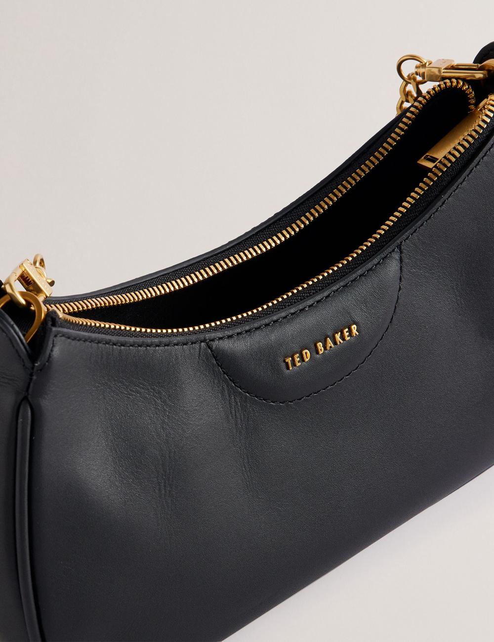 Ted Baker ESSIY - Leatheruette With Webbing Strap ショルダーバッグ レディース 黒 | Japan  JVWO-81543