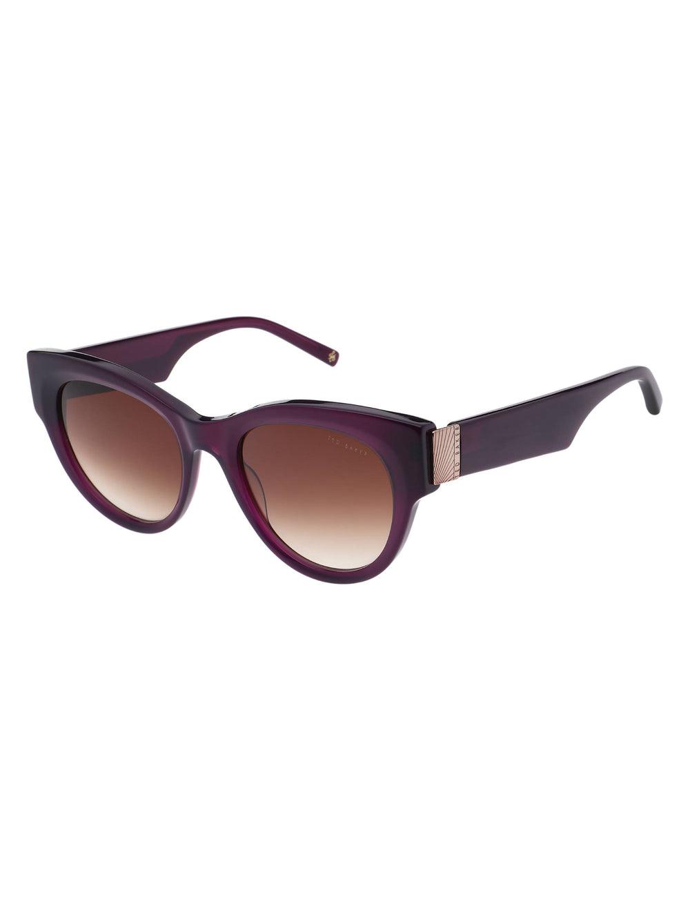 Ted Baker FARAH - Hardware Detail Cat Eye サングラス レディース Plum | Japan  JDCO-29780