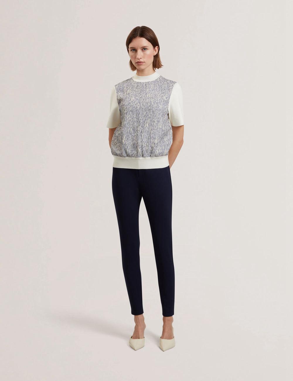 Ted Baker FELINDA - Fly Front Stretchy ズボン レディース ネイビー | Japan  PZKQ-78140