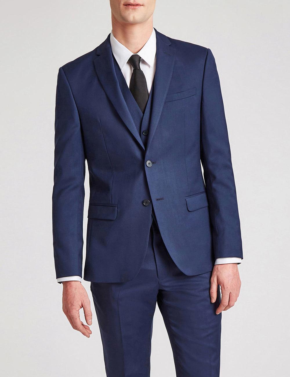 Ted Baker FINLAYJS - Twill Wool Slim Fit Suit ジャケット メンズ 青 | Japan  RBGT-78521