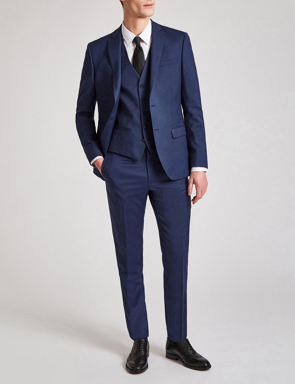 Ted Baker FINLAYTS - Twill Wool Slim Fit Suit ズボン メンズ 青 | Japan  VCDL-95267