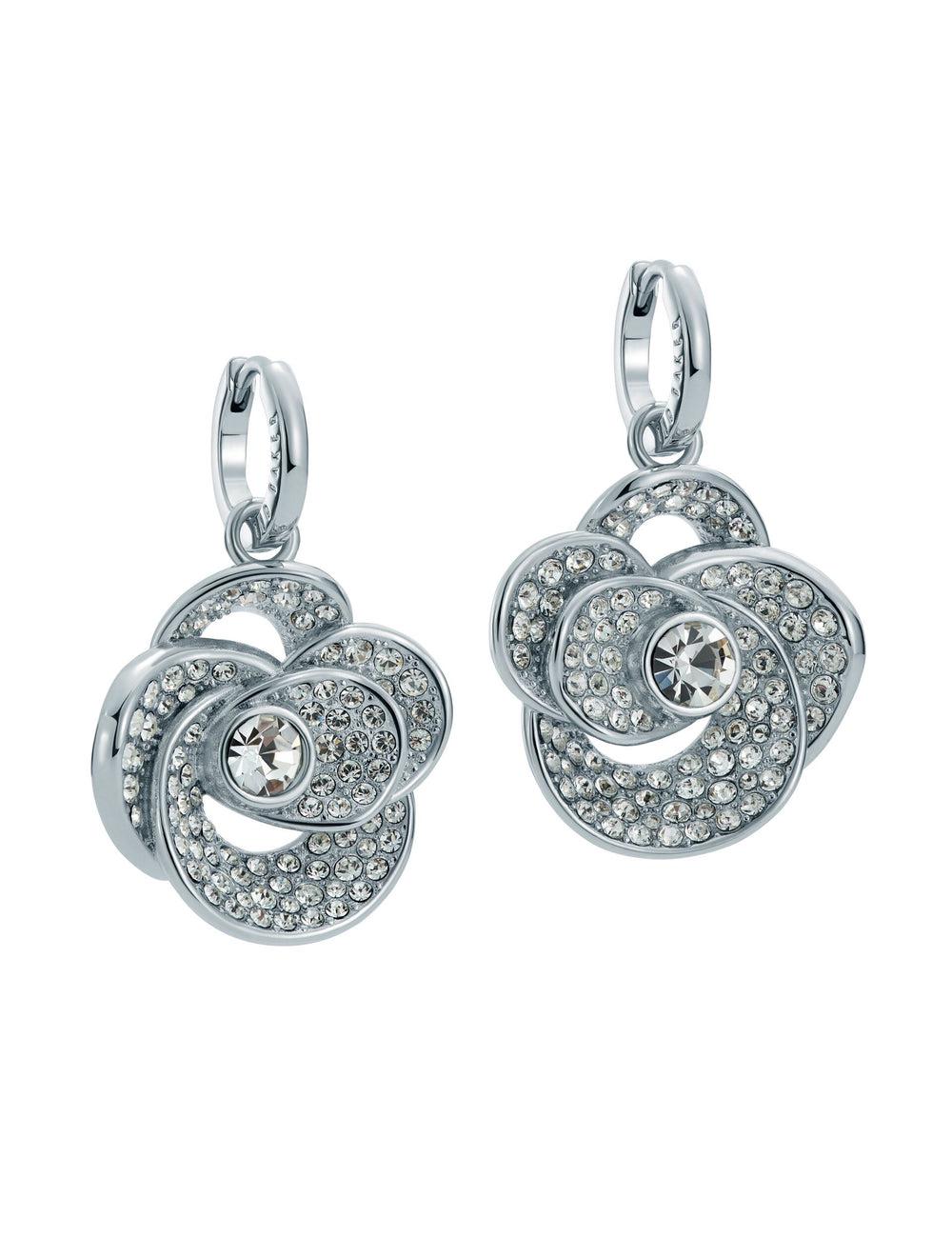 Ted Baker FLORENCE - Crystal Flower Pendant Huggie ピアス レディース シルバー | Japan  EFIC-09867
