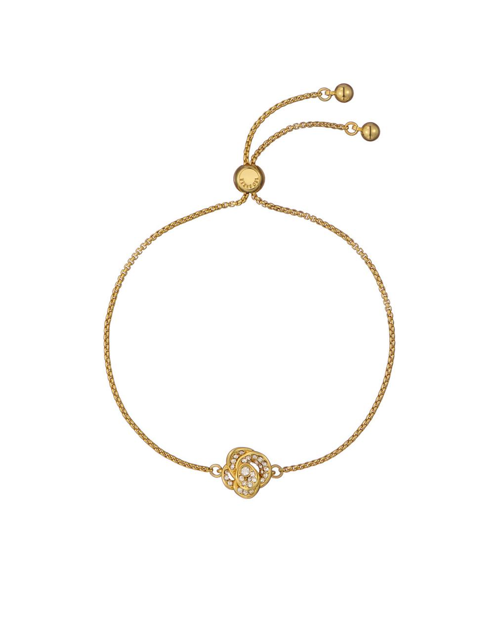 Ted Baker FLORINA - Crystal Flower Adjustable ブレスレット レディース ゴールド | Japan  FPOS-25863